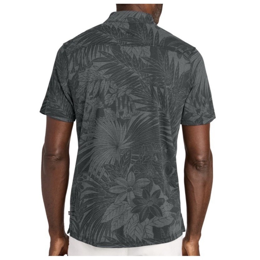 Tommy Bahama Santiago Paradise Floral Casual Polo Shirt Men's XLarge Dark Coal